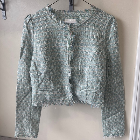 Lucy & Co. Blue Tweed Jacket - Picture 1 of 4